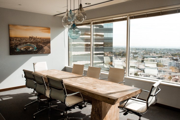 Empty meeting room