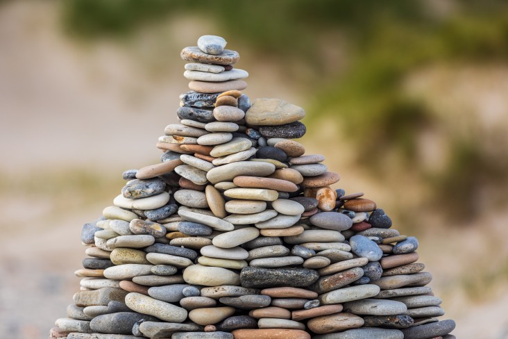 Rock pyramid 